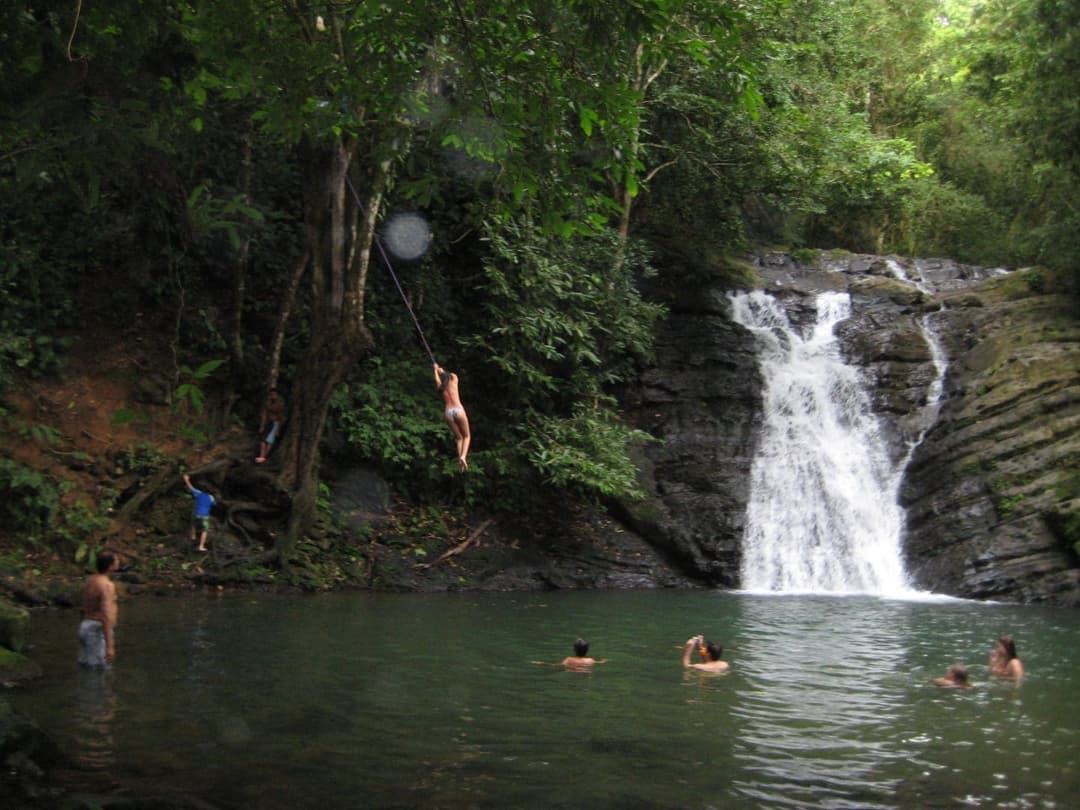 Waterfall Jumping & Swimming