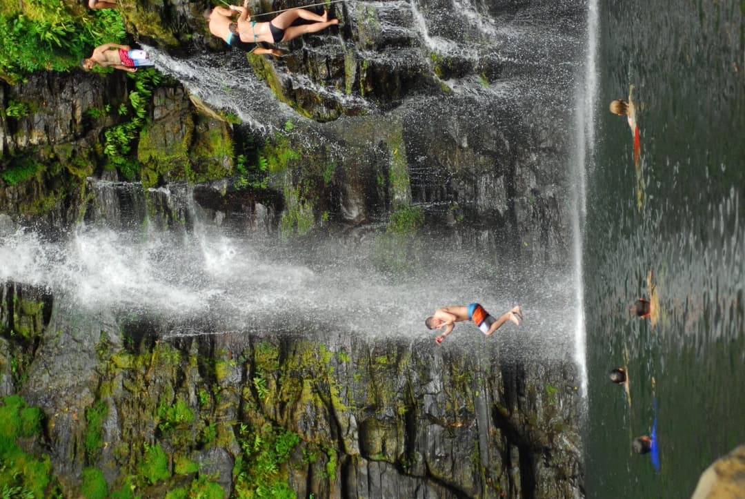 Waterfall Jumping & Swimming